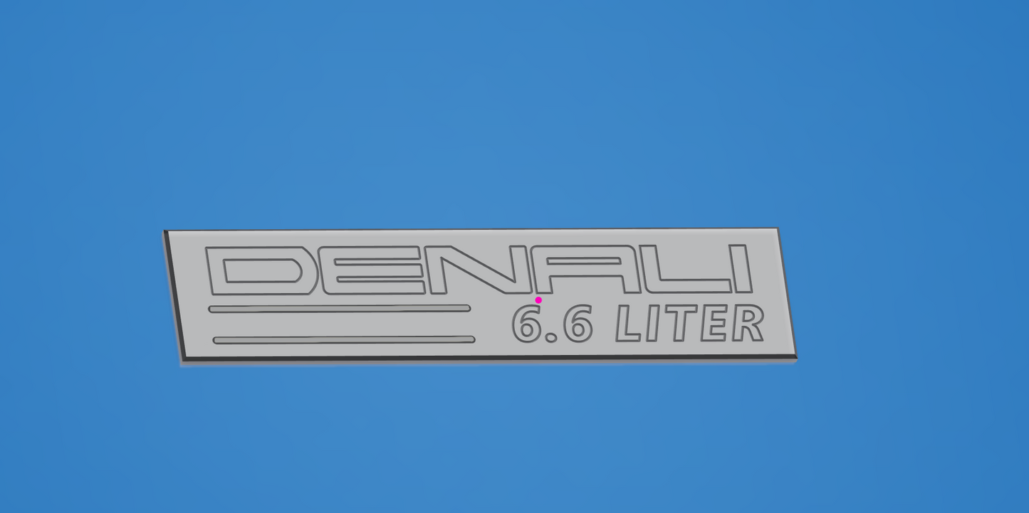20-25 GMC Duramax Fender Badge