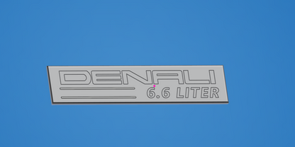 20-25 GMC Duramax Fender Badge