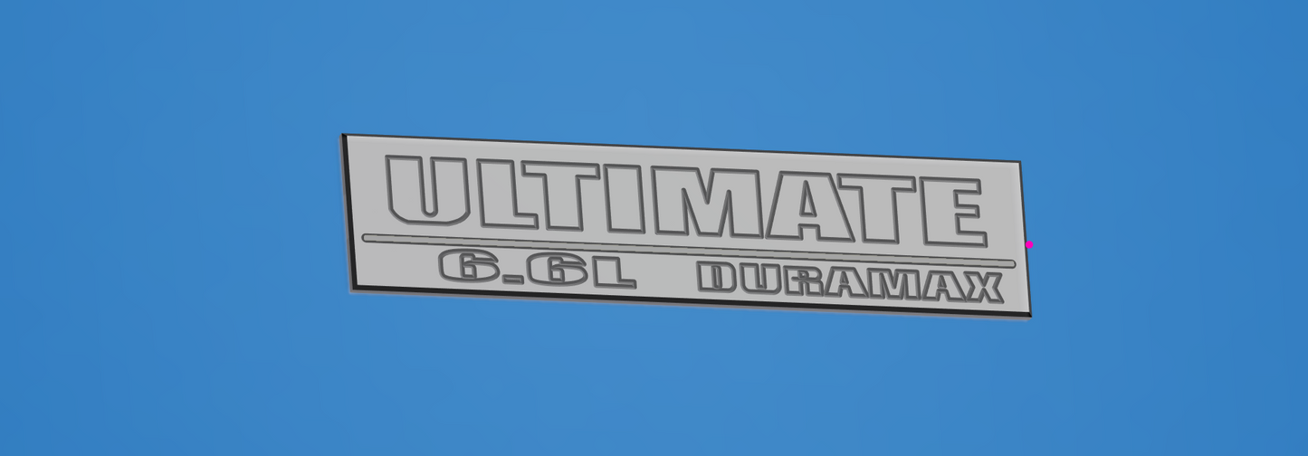 20-25 GMC Duramax Fender Badge